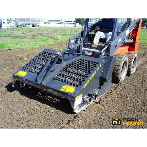 landscape rake for skid steer for sale|rockhound skid steer attachment.